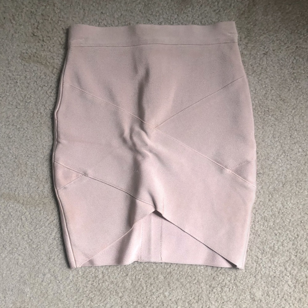 Hot Miami Styles Nude Bodycon Skirt